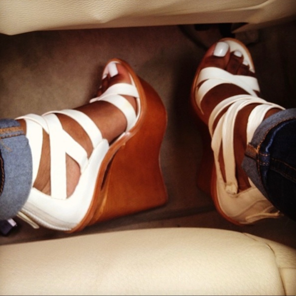 Leather Wedge Sandal
